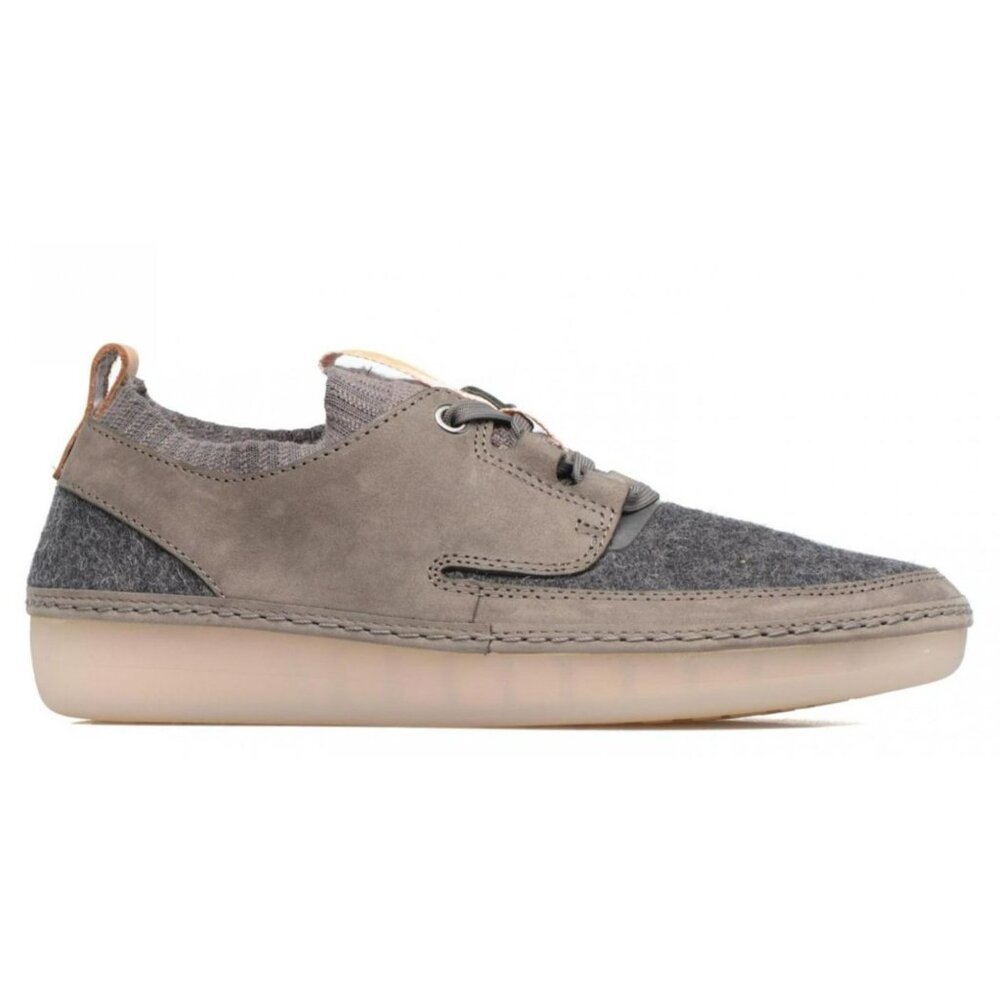 Clarks Nature Women's Dark Gray Combi Lace-Up Trainers Sneakers Size US 9M - Picture 4 of 15